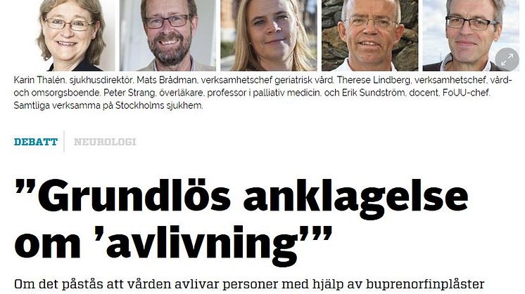 Smärtlindring förlänger livet 