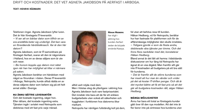 Netropolis skapar trygghet åt kunden