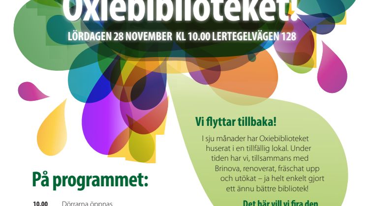 Program invigning av Oxiebiblioteket