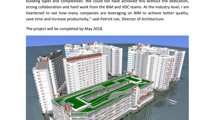 Surbana Jurong wins BCA BIM Platinum Award