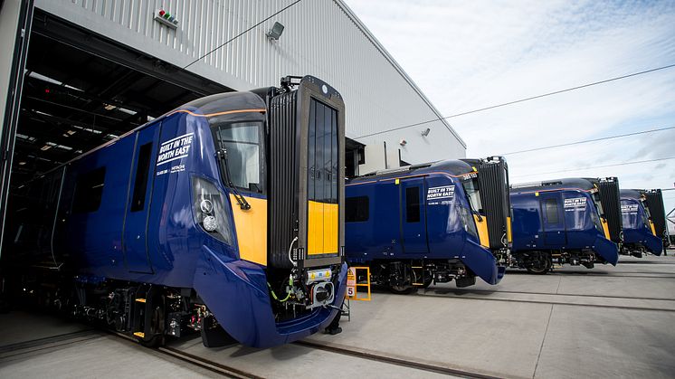 First UK built Hitachi commuter trains 
