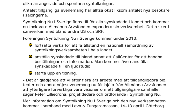 Syntolkning Nu expanderar!