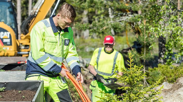 Umeå Energi grävarbete