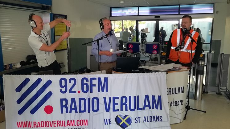 St Albans City railway station supervisor Dan Wells talks to Radio Verulam