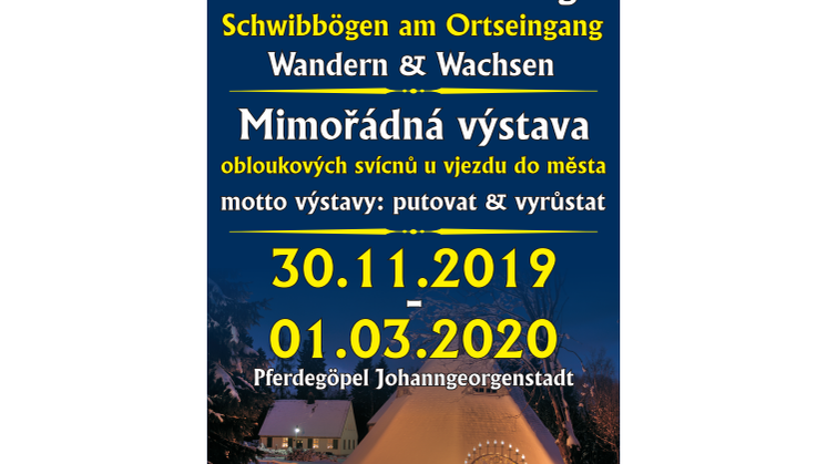 Plakat Schwibbogenausstellung Johanngeorgenstadt
