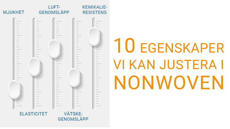 10 egenskaper som vi kan justera i nonwoven