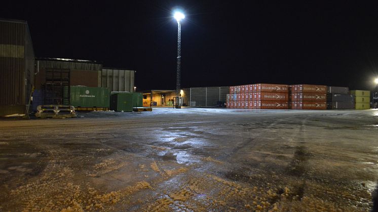 Piteå hamn miljösatsar med LED mastbelysning