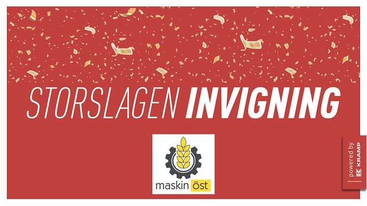 Torsdagen den 14 november återinvigs Maskin Östs butik med shop-in-shop konceptet Powered by Kramp.