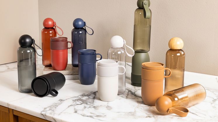 Vattenflaska Ture, take-away mugg Tova & Ted