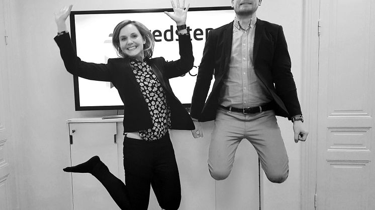Elisabet Ehn, VD och medgrundare på Credstep och Jonas Ahlberg, VD och medgrundare på Billecta