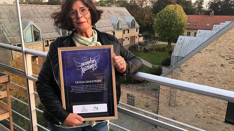 Cecilia Sahlström är Månadens Nätängel september