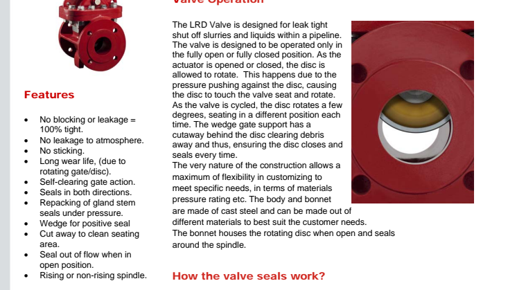 Flowrox Rotary Disc Valve 