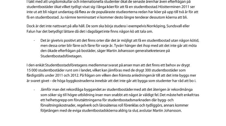 Från bostadsgaranti till två års kötid