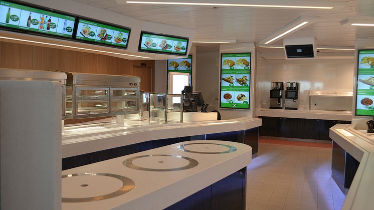 foodXpress auf Scandlines' neuer Hybridfähre "Berlin"