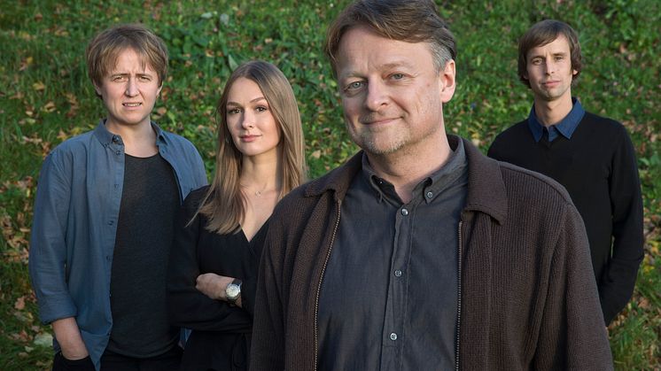 Dan Josefsson, Anna Nordbeck, Johannes Hallbom och Jakob Larsson, vinnare av Stora Journalistpriset 2017 
