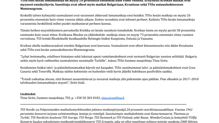 Ensi kesän matkat myyneet ennätyshyvin – Kreikan lomasta haaveilevien kannattaa toimia nopeasti