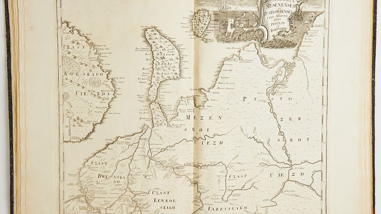 Rysk atlas från Gustaf Nobels bibliotek