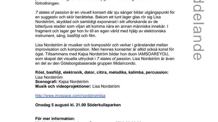 Visuell konsert i glashus