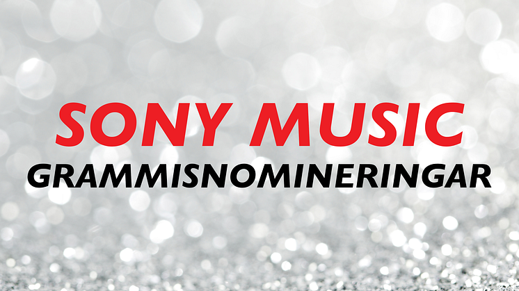 Sony Musics artister och samarbetspartners kammar hem 20 Grammisnomineringar
