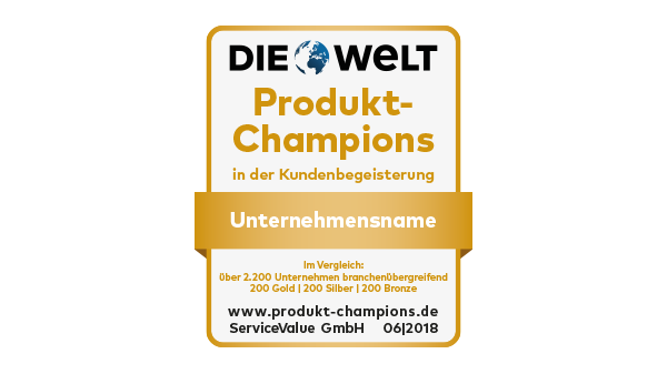 Deutschlands Produkt-Champions ausgezeichnet