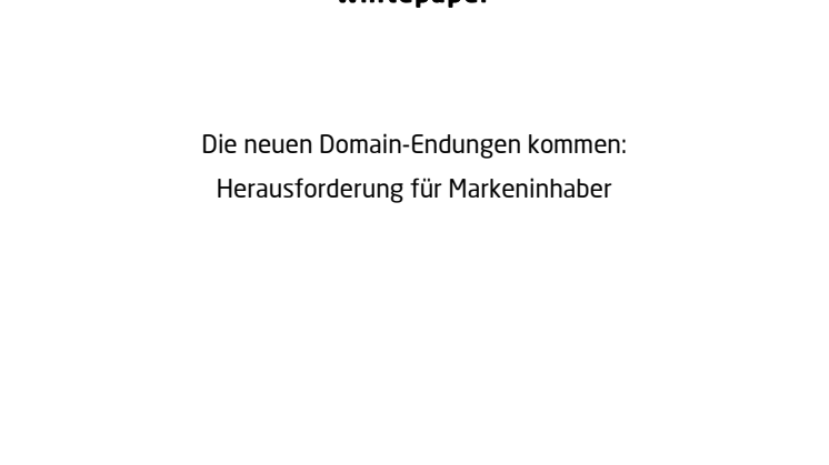 Whitepaper zum Trademark Clearinghouse