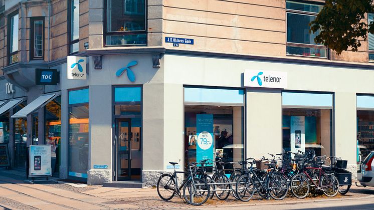 Telenors butiksfacade 