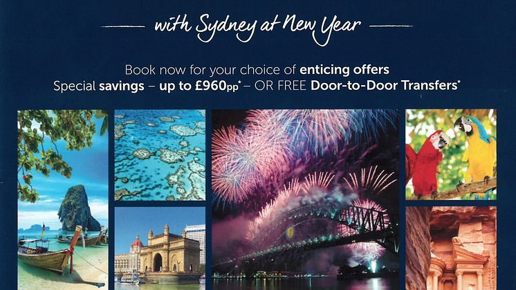 ‘Around the World 2018/19 with Sydney at New Year’ – a Fred. Olsen first!