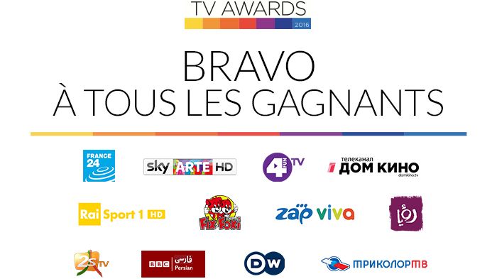 La chaîne FRANCE 24 primée par les Eutelsat TV Awards 2016 !