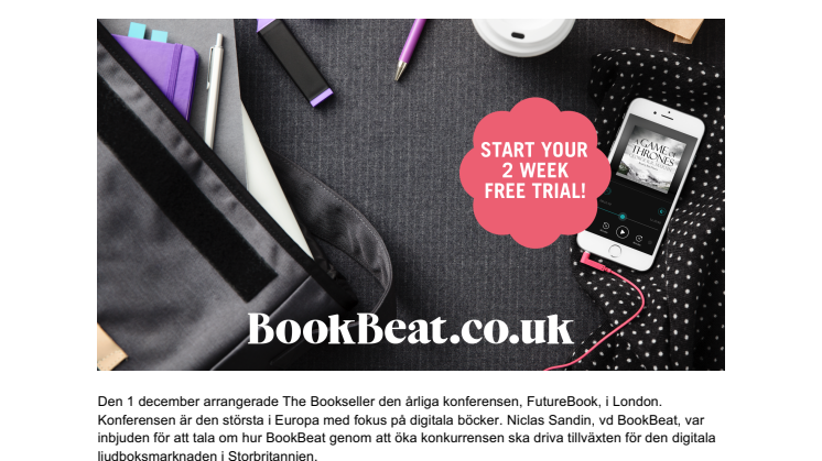 BookBeat ska få fler britter att upptäcka ljudboken 