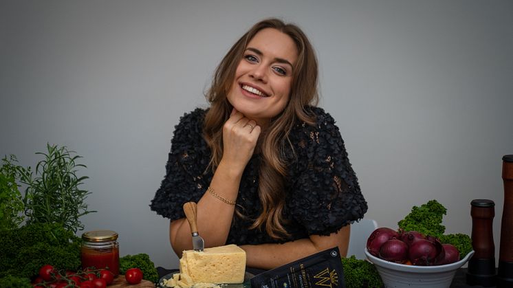Unik livesändning hos Västerbottensost® med Sofia Henriksson, Sveriges Mästerkock 2020. Foto: Sofia Henriksson.