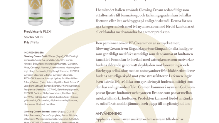 Renlive Glowing Cream Pressrelease