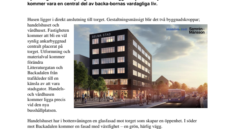 Nya hus för handel och vård i Selma stad
