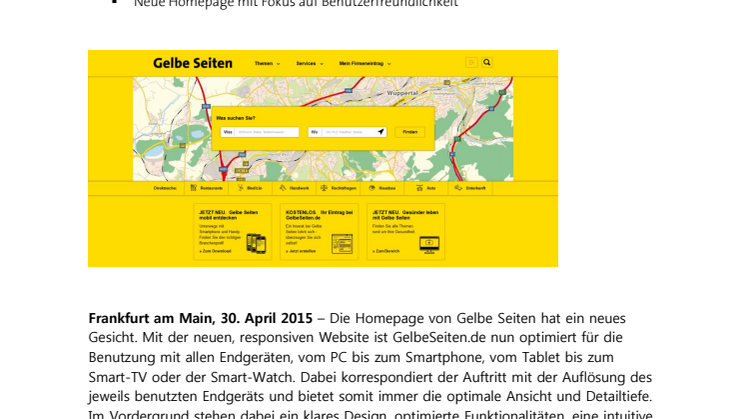 Relaunch von Gelbe Seiten: Eine für alle 
