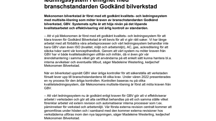 PRM_Mekonomen först med godkänt ledningssystem enligt GBV_2022-06-17.pdf