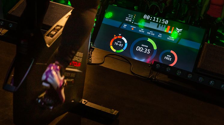 The Intelligent Cycling player in action at ØrBike