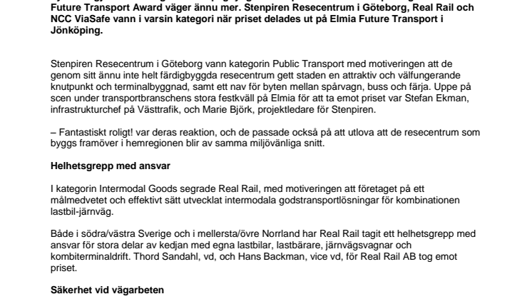 ​De vann Future Transport Award