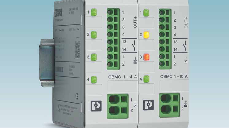 Den nye elektroniske automatsikringen CBMC fra Phoenix Contact