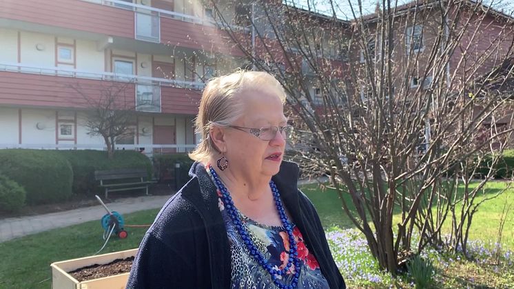 Marianne om odlingslådorna på Drejaren