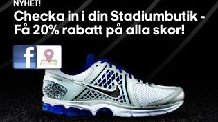 Stadium först med Facebook® Check-in Deals i Sverige