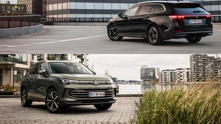 Volkswagen åbner for bestillinger af Passat og Tiguan plug-in-hybrid