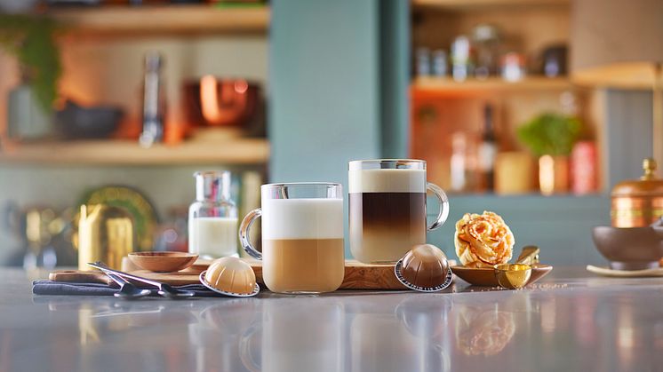 NYHET: Barista Creations - Nespresso lanserar kaffe perfekt utformat för mjölk och vegetabiliska mjölkalternativ 
