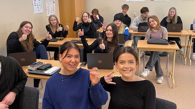 Ekonomiprogrammet åk 3 på Strömbackaskolan Foto: Sara Holm