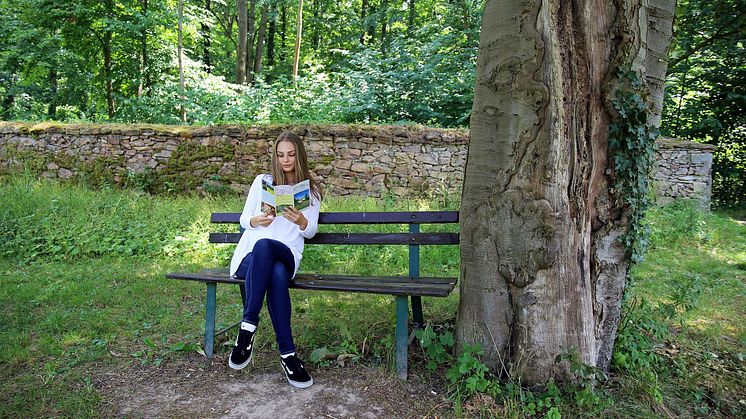 Sächsisches Obstland - Ruhepause auf der Obstlandroute im Kloster Marienthal in Sornzig