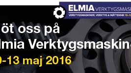 Elmia Verktygsmaskiner närmar sig med snabba steg - Passa på att gilla oss på Facebook eller LinkedIn redan nu så att ni inte missar vår mässkampanj och vårt unika erbjudande!