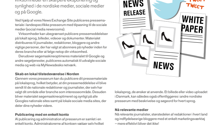 Produktblad Nordisk PR-arbejde