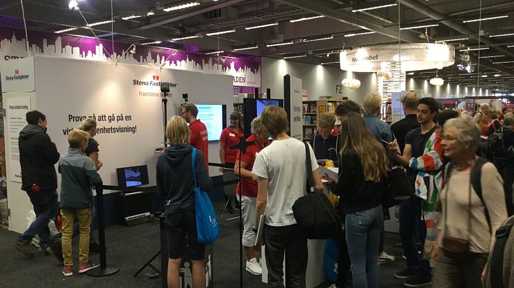 Stort intresse för Stena Fastigheters virtuella visningar på Bokmässan