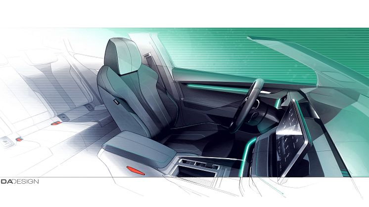 Škoda Elroq, designskitse