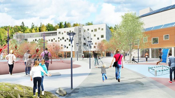 Arcona bygger ny passivhusskola i Huddinge söder om Stockholm
