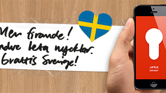 Mer firande! Mindre leta nycklar. Grattis Sverige!