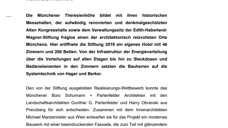 Pressemitteilung Familien- und Jugendhotel Augustin München (EH)